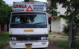 ganga packers and movers truck