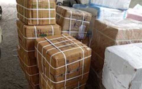 wings transport services packed item